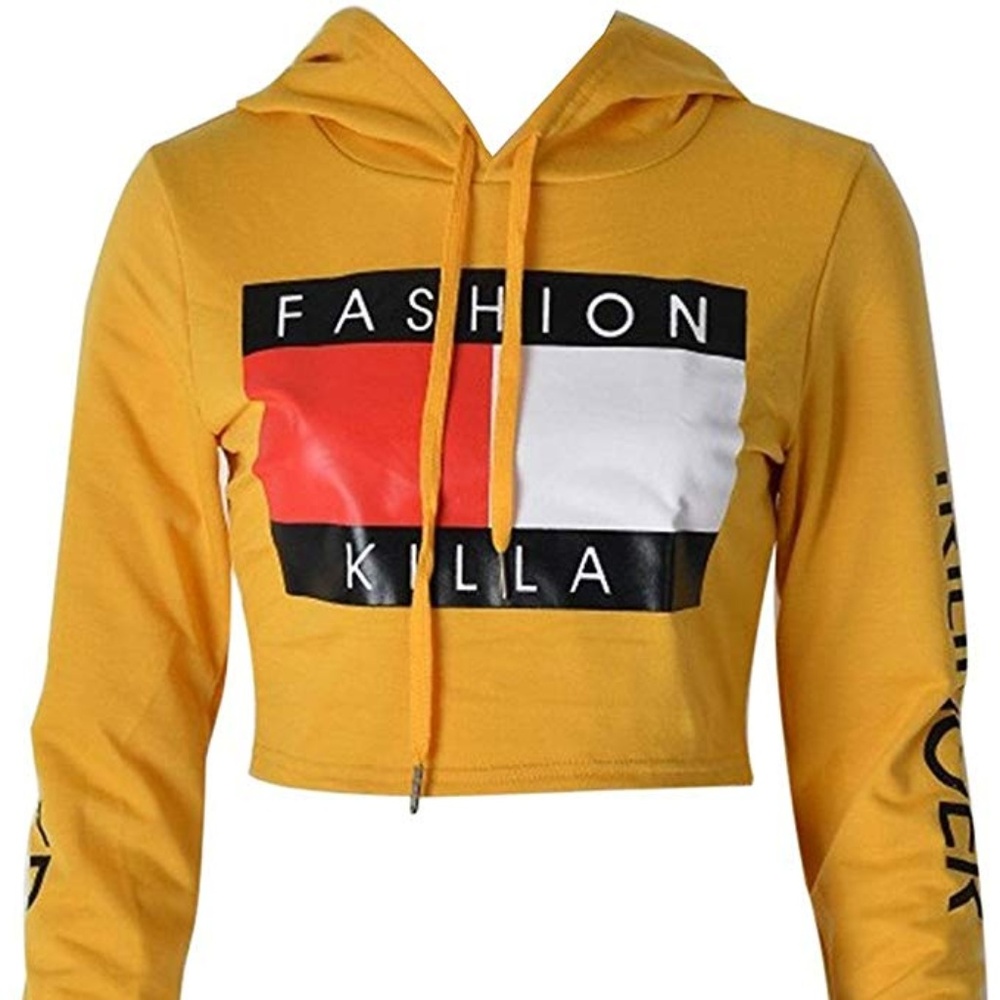 Casual Cropped Hoodie